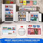 Superday 72" Lockable Steel Storage Cabinet, Locking Metal Storage Cabinets, Tall White Cabinet with 2 Doors and 4 Adjustable Shelves for Garage, Home Office, Classroom, File, Easy Assemble - Image 5
