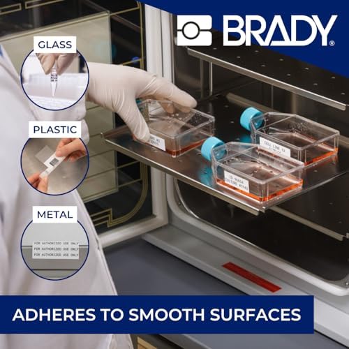 Brady Authentic (M5-112-492) FreezerBondz™ Ultra-Thin Cryogenic Polyester Labels 0.375" H x 1.25" W Black on White, 360 Labels. for use with The BMP51 and M511 Label Printers - Image 7