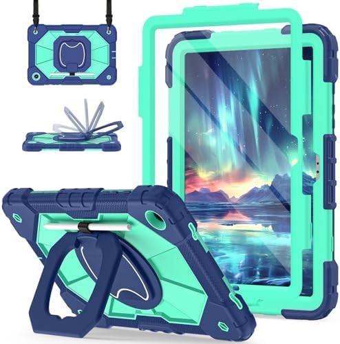 Scnioy for Galaxy Tab A11+ Plus / A9+ Case 11 Inch 2025/2023, Navy Mint by Scnioy