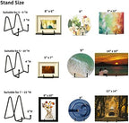 Decolore 6 Inch 5 Pack Black Metal Display Stands Plate Holder Display Stands for Picture, Decorative Plate, Book, Photo Easel, Artistic Work - Image 7