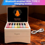 Piano Desk Calendar 2027 with Acrylic Dust Cover – Playable Mini Piano Calendar with 52 Weekly Music Scores, 27 Cards Gift for Swift Fans & Desktop Decor – White - Image 6
