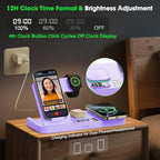 Dual Phone Foldable Wireless Charging Station for Apple, Couple&Family Use - Image 4