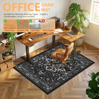 Office Chair Mat for Hardwood Floor & Tile Floor,36"X 48"-Square Black - Image 3