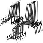 Chumia 18 Pcs Anti Slip Plate Stands for Display, Black, 6, 8, 10 Inch by Chumia