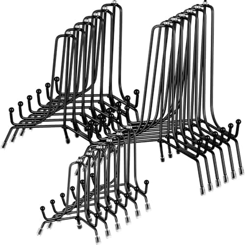 Chumia 18 Pcs Anti Slip Plate Stands for Display, Black, 6, 8, 10 Inch by Chumia