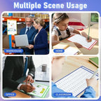 Feifeiya 10 Pack 11 x 17 Inch Job Ticket Holders, Dry Erase Pockets, Clear Paper Sleeves, Shop Ticket Holders, Writable and Erasable Document Cover, Transparent Pocket Cover(Multicolor) - Image 4