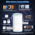 25W 3 in 1 Wireless Charging Station for Apple&Samsung, Desk Night Stand - Image 4