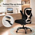 Ergonomic Home Office Chair, 4-Way Lumbar, Thick Cushion, 330LBS - Image 4