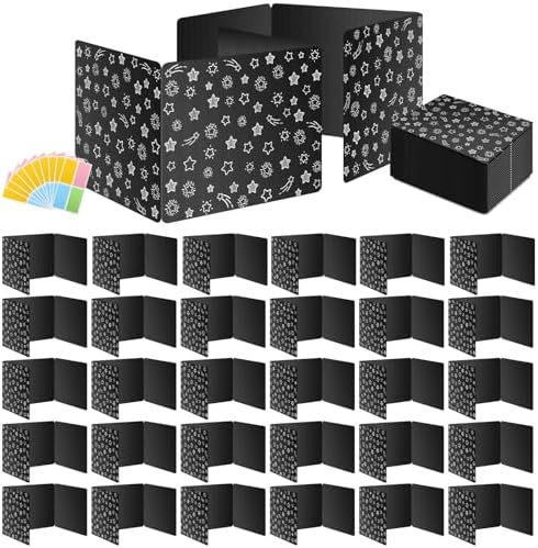 Black 30-Pack Desk Dividers for Students, Waterproof Plastic Study Carrel Divider, Durable Testing Dividers for Classroom Teacher Supplies, Easy to Clean Privacy Shield Folder Boards for Student Desk by Ubenic