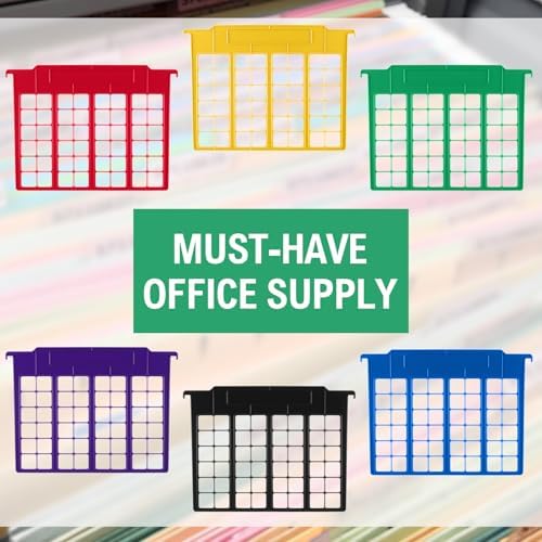 Watersay 12 Pack File Cabinet Dividers 11 x 6 in, Multicolor - Image 4
