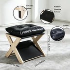 Under Desk Footrest Ergonomic Wooden Foot Stool Foot Rest with 3 Heights - Image 7