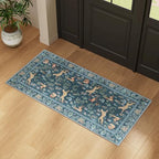 DUKINO 2x4 Rug for Entryway, Animal Washable Runner Rug for Kitchen, Blue - Image 6
