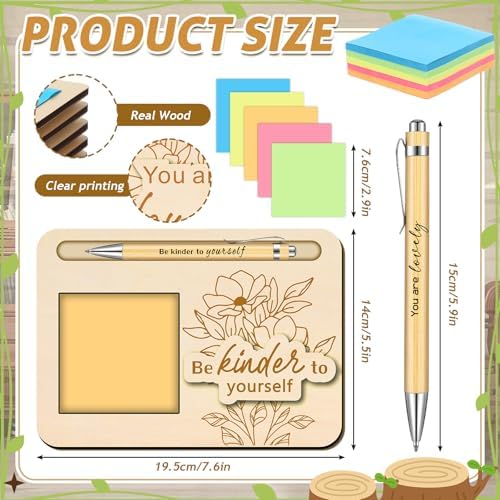 Dispowreath 10 Set Employee Christmas Appreciation Gift Sticky Note Holder - Image 2
