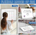 Grtard Magnetic Dry Erase Board with Stand, 18''x14'' Desktop Whiteboard - Image 6