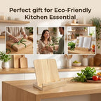 Small Wooden Cookbook Stand Keeps the Recipes Open and Frees Your Hands - Image 7