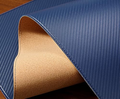 Cork Desk Mat Pad, Dual-Sided Mouse Pad for Office and Home, Ideal for Large Mouse Pad and Desk Mats on Top(Blue,130x60cm) - Image 6