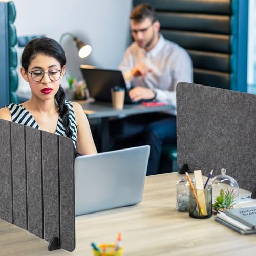 4 Pack Desk Privacy Panels Freestanding Cubicle Divider Board - Image 6
