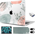 MEEgoodo for M5/M4/M3/M2 MacBook Air 15 inch Case 2026 2025 2024 2023, Case Fit Model (A3448/A3241/A3114/A2941) for MacBook Air 15.3 inch, Watercolor Floral 3 by MEEgoodo