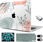 MEEgoodo for M5/M4/M3/M2 MacBook Air 15 inch Case 2026 2025 2024 2023, Case Fit Model (A3448/A3241/A3114/A2941) for MacBook Air 15.3 inch, Watercolor Floral 3 by MEEgoodo