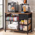 Homieasy 3D Printer Stand with Filament Storage, 39.4" x 23", Rustic Brown by Homieasy