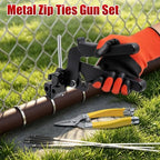Metal Zip Tie Gun Kit, 150 PCS 304 Stainless Steel Zip Ties, All 11.8 Inch - Image 2
