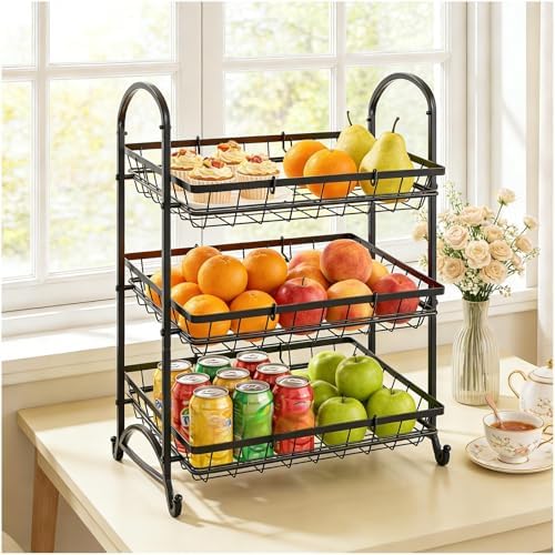 Stackable Candy Display Rack|Stackable Candy Organizer|Multi-Function Snack Rack&Shelf for Chips |Perfect Display Solution for Stores (Black, Large) by LihouPapaQ
