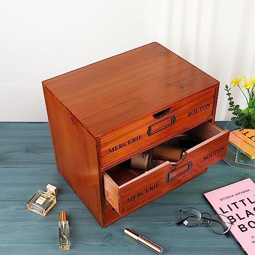 Large Wooden Drawers Wooden Box with Drawer Brown - Image 5