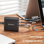 Upgraded 240W 8 Ports GaN Charger, USB Charging Hub, Multi USB C Charger Station, USB-C Charging Hub for MacBook Pro/Air/iPad Pro/iPhone/Samsung Galaxy Note - Image 4