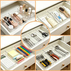 14Pack Desk Clear Drawer Organizers 6"*9" for Vanity, Bathroom, Office - Image 4