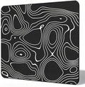 Glass Mousepad, 13x16 inch Black Tempered Glass Gaming Mouse Pad by Unknown