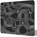 Glass Mousepad, 13x16 inch Black Tempered Glass Gaming Mouse Pad by Unknown