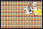 PinPix 36x24 inch Cork Bulletin Board. This Decorative Framed Pin Board Comes with Abstract Pattern in Color Design and Satin Black. Ideal for Home, Office Decor or School (PinPix-564) by PinPixBulletinBoards