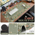 iCasso Keyboard Pad for Workspace, Green 35.4"x15.7" Desk Protector - Image 2