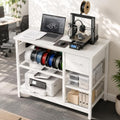 Homieasy 3D Printer Stand with Filament Storage, 39.4" x 23", White by Homieasy