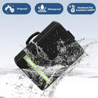 Fireproof Document Bag with Lock for Legal/Letter Files, Black - Image 2