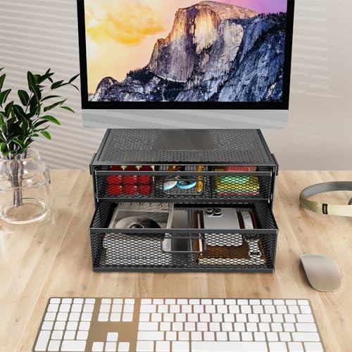 Under Desk Drawer Organizer No Drilling Under Desk Storage Drawer Organizer Metal Under Desk Drawer Suitable for Home and Office(13 Inch) - Image 4
