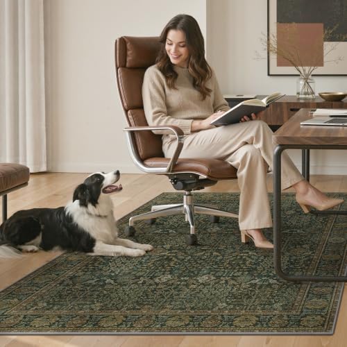 48"x60" Office Chair Mat for Hardwood Floor, Non-Slip Washable Dark Brown - Image 7
