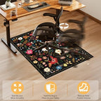 Office Chair Mat for Hardwood Floor & Tile Floor,36"x48"-Black Multicolor - Image 5