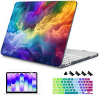 Mektron Case for 2026 MacBook Neo 13-inch A18 Pro chip A3404 Laptop Cover with 13-inch (Diagonal) Liquid Retina Display+ Keyboard Cover+ Screen Protector, Rainbow Cosmic by Mektron