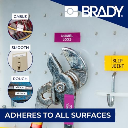 Brady Authentic (M5C-1500-595-GN-WT) All-Weather Permanent Adhesive Vinyl Labels 1.5 in W x 25ft White on Green. for use with BMP51, M510, and M511 Label Printers. - Image 5