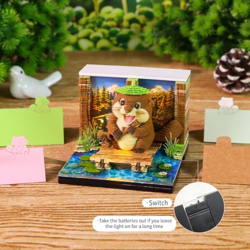 3D Memo Pad Time Piece Calendar 2026 3D Weekly Calendar Notepad - Image 2