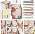 Sprial Notebooks with Pens Bulk, 48 Pack, 5.5 x 4.7 Inch Aesthetic by Culudea