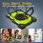 Case for iPad (A16) 11th/10th Generation 11/10.9 Inch 2025/2022, Ubearkk for iPad a16 case with Screen Protector, 360 Degree Rotating Stand Shoulder Strap Pencil Holder,Black Green - Image 4