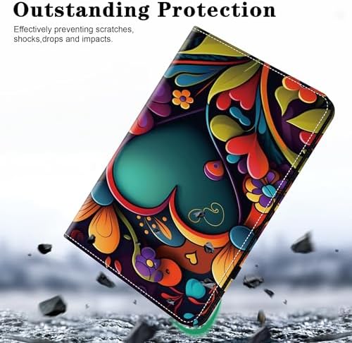 Case for 7" Kindle Paperwhite 12th Generation 2025/2024 & Kindle Colorsoft Signature Edition, Multi-Angle Viewing PU Leather Case with Card Slot for Kindle Paperwhite 2025 - Watercolor - Image 2