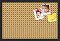 PinPix 24x16 inch Cork Bulletin Board. This Decorative Framed Pin Board Comes with Diamond Pattern in Red and Orange Design and Satin Black. Ideal for Home, Office Decor or School (PinPix-331) by PinPixBulletinBoards