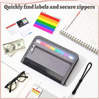 4pcs Portable Receipt Organizer & Coupon Holder, 12 Pockets - Image 3