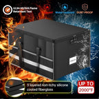 ENGPOW Large Fireproof Document Box with Lock＆Multi Pockets, 19"x16"x11" - Image 5