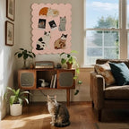 Scalloped Bulletin Board 36x24 inches, Decorative Felt Pin Board for Wall - Image 6