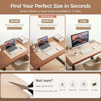 1.6mm Thick Leather 18x54 Inch Non-Slip Mat, Waterproof Countertop Protector, Kitchen Island Counter/Dinner Table Mat, Warm Beige - Image 7