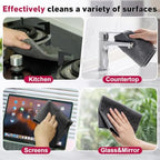 Genie Cloth Magic Cloth Genie Magic Cleaning Cloths 5-Pack, Reusable Microfiber Cleaning Cloth Without Fluff or Stripes Suitable for Windows,Mirrors, Stainless Steel, Kitchens, Cars, and Screens - Image 5